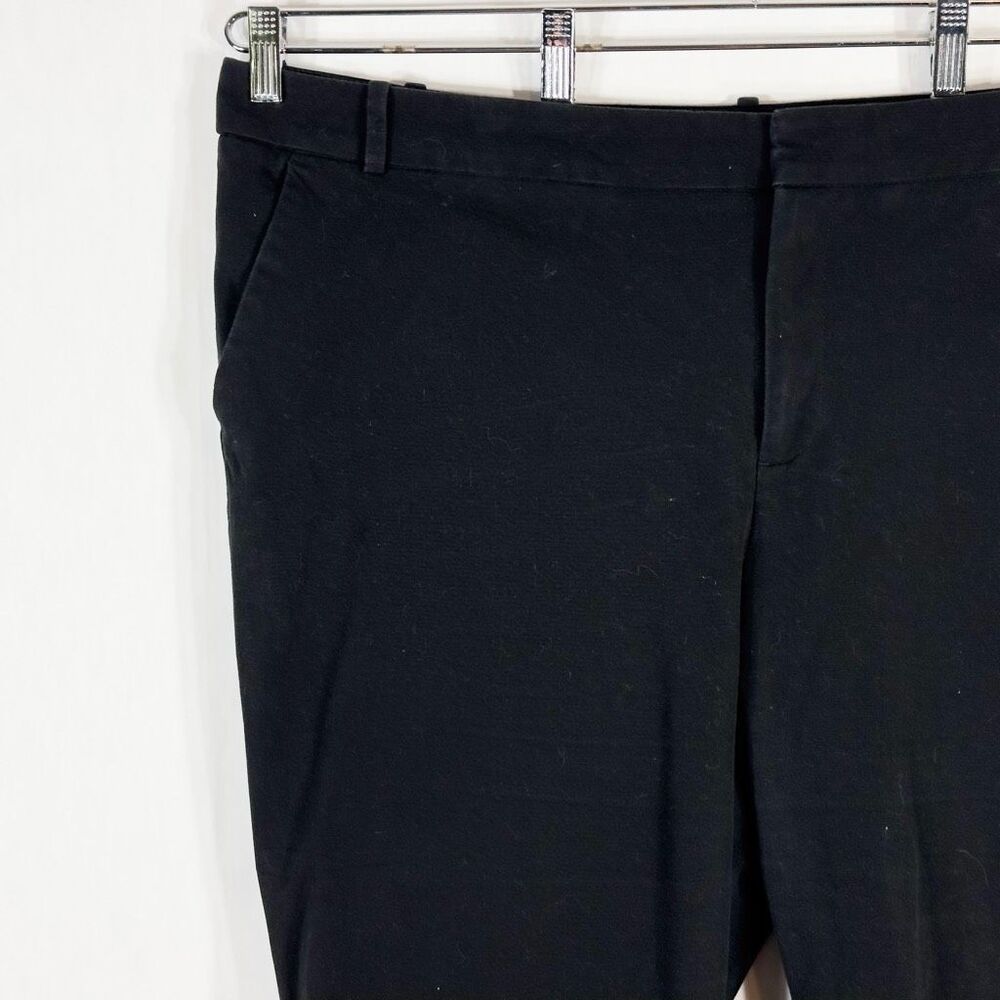 Elloquii Plus Size 20 Capri Pants‎ Black Trousers Cropped Stretch Step Hem 1666 - Picture 3 of 8